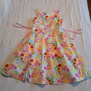 Bonnie Jean girls size 12 polka dot sleeveless dress